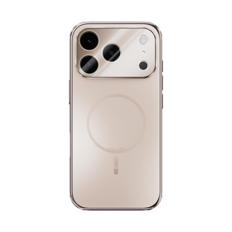 For iPhone 17 Pro ABEEL Heat Dissipation Frosted MagSafe Phone Case with Lens Film