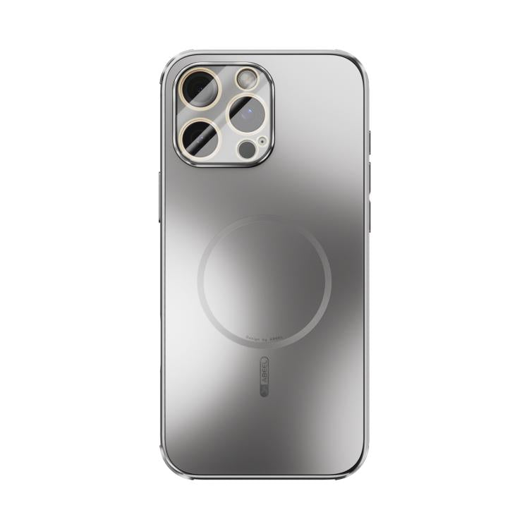 For iPhone 16 Pro Max ABEEL Heat Dissipation Frosted MagSafe Phone Case with Lens Film