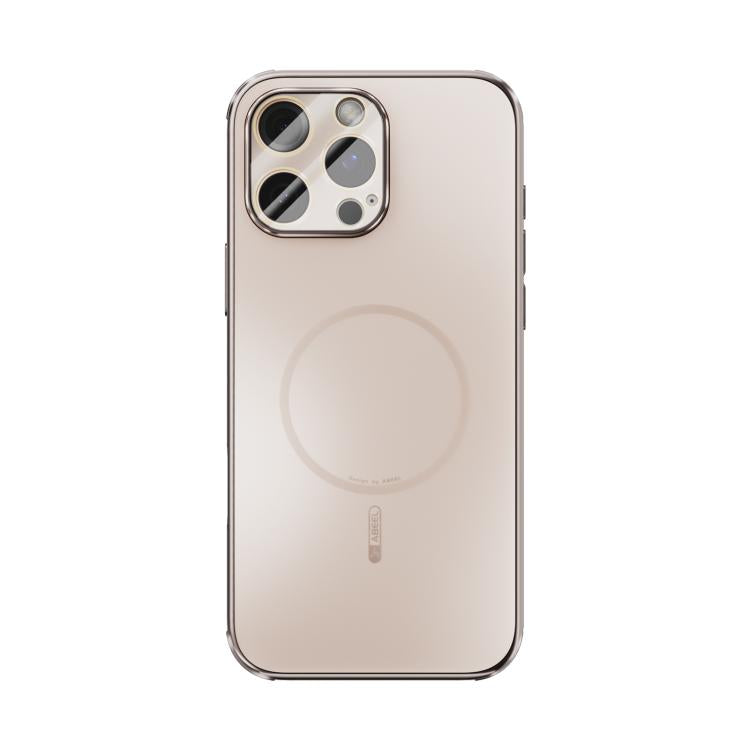 For iPhone 16 Pro Max ABEEL Heat Dissipation Frosted MagSafe Phone Case with Lens Film