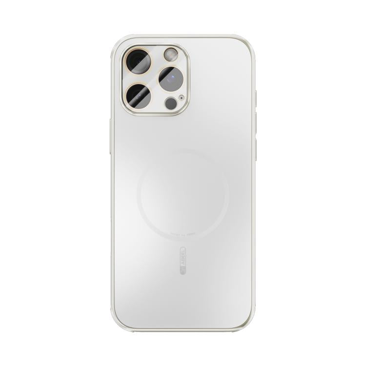 For iPhone 16 Pro Max ABEEL Heat Dissipation Frosted MagSafe Phone Case with Lens Film