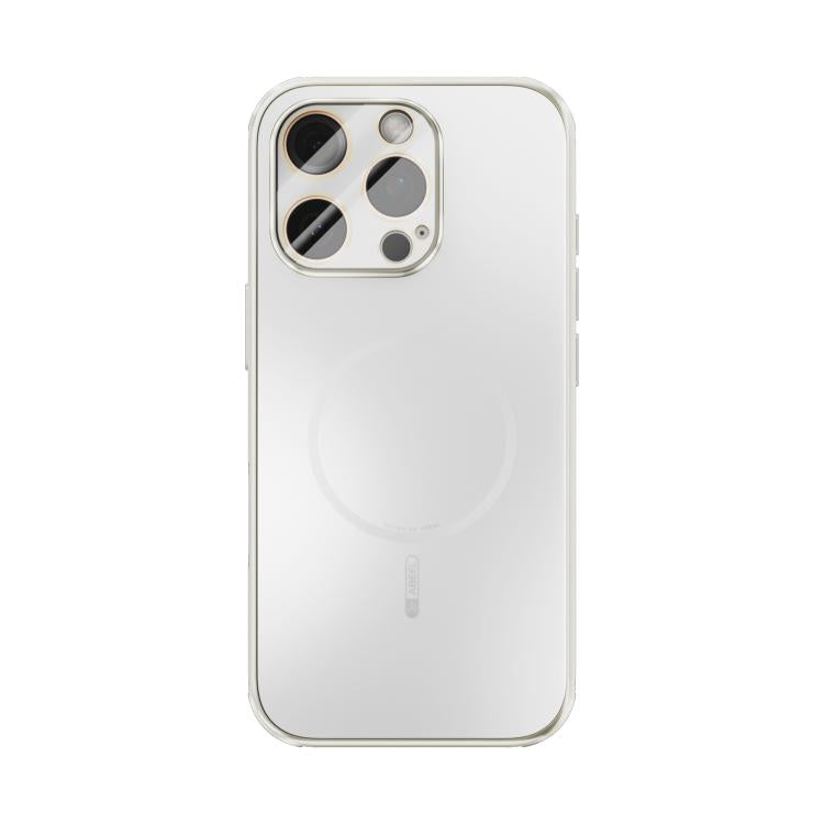 For iPhone 16 Pro ABEEL Heat Dissipation Frosted MagSafe Phone Case with Lens Film