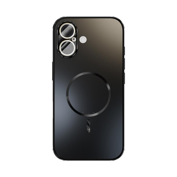 For iPhone 16 ABEEL Heat Dissipation Frosted MagSafe Phone Case with Lens Film