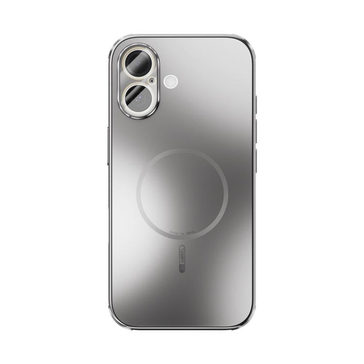 For iPhone 16 ABEEL Heat Dissipation Frosted MagSafe Phone Case with Lens Film