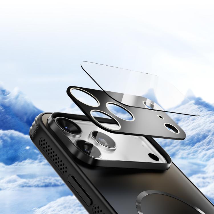 For iPhone 16 ABEEL Heat Dissipation Frosted MagSafe Phone Case with Lens Film