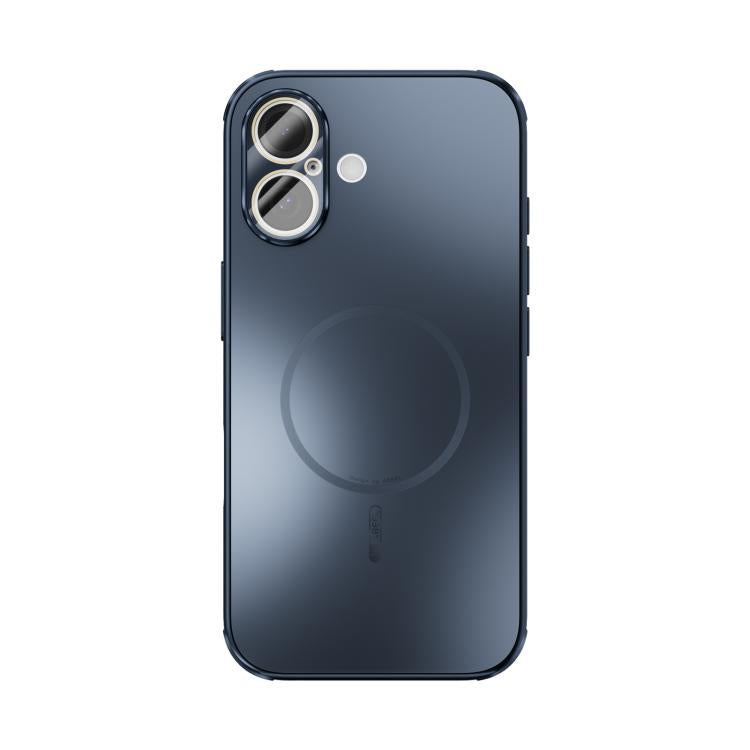 For iPhone 16 ABEEL Heat Dissipation Frosted MagSafe Phone Case with Lens Film