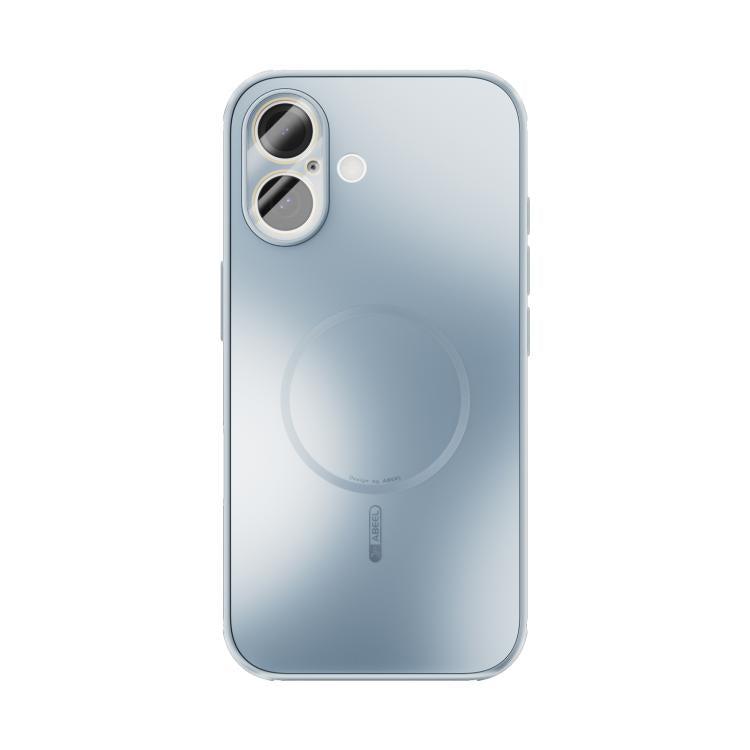 For iPhone 16 ABEEL Heat Dissipation Frosted MagSafe Phone Case with Lens Film