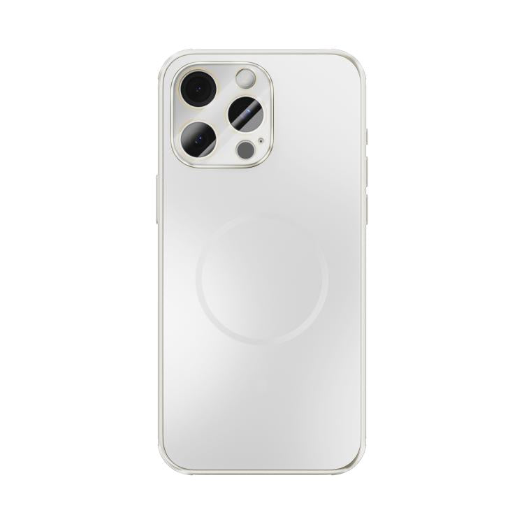 For iPhone 15 Pro Max ABEEL Heat Dissipation Frosted MagSafe Phone Case with Lens Film