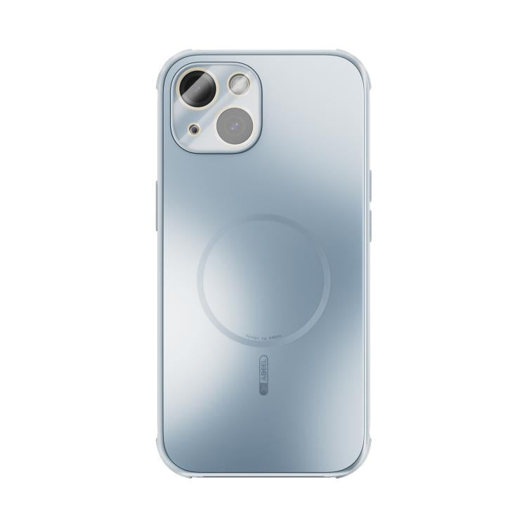 For iPhone 15 ABEEL Heat Dissipation Frosted MagSafe Phone Case with Lens Film