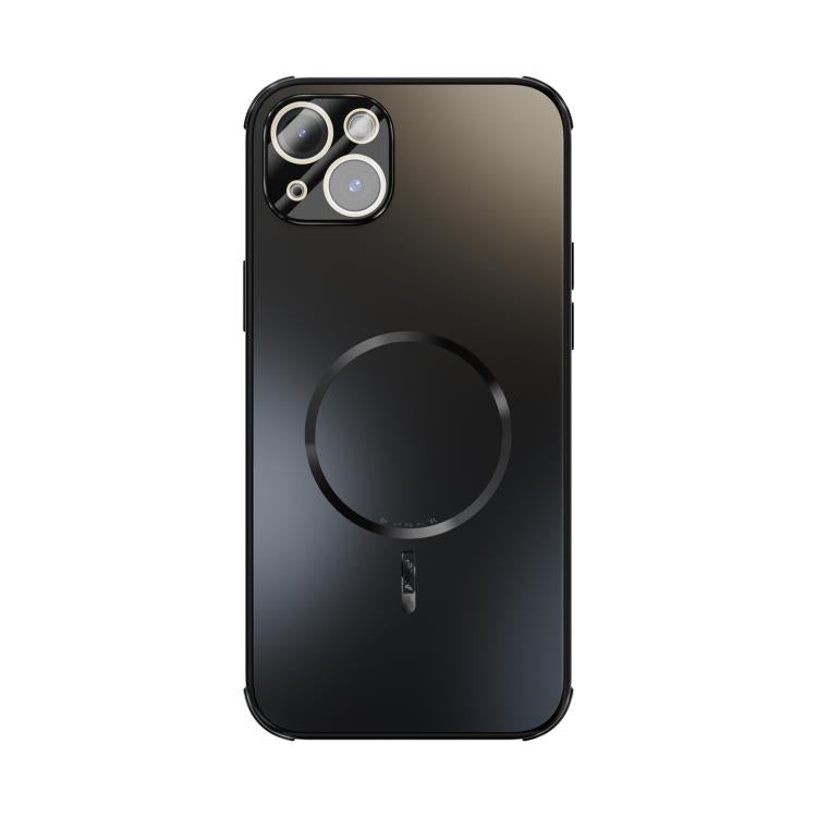 For iPhone 14 Plus ABEEL Heat Dissipation Frosted MagSafe Phone Case with Lens Film