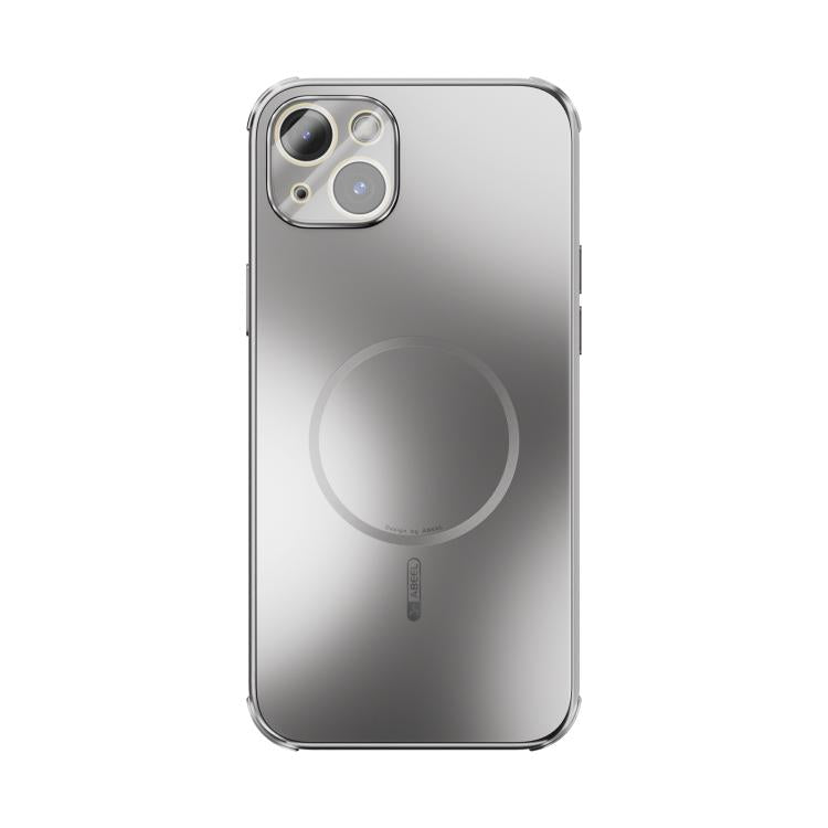 For iPhone 14 Plus ABEEL Heat Dissipation Frosted MagSafe Phone Case with Lens Film