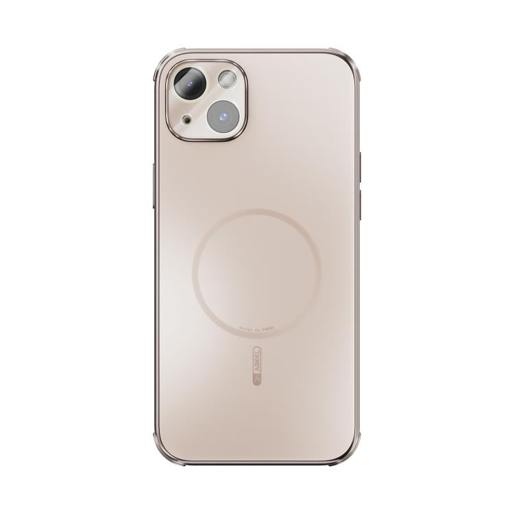 For iPhone 14 Plus ABEEL Heat Dissipation Frosted MagSafe Phone Case with Lens Film