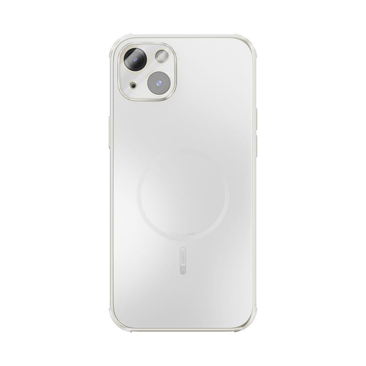 For iPhone 14 Plus ABEEL Heat Dissipation Frosted MagSafe Phone Case with Lens Film