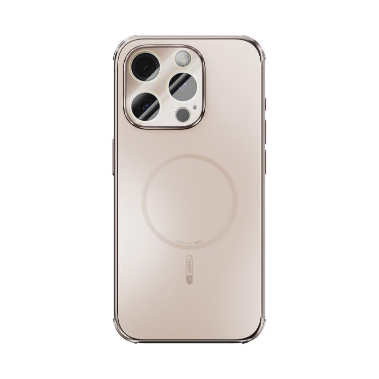 For iPhone 14 Pro ABEEL Heat Dissipation Frosted MagSafe Phone Case with Lens Film
