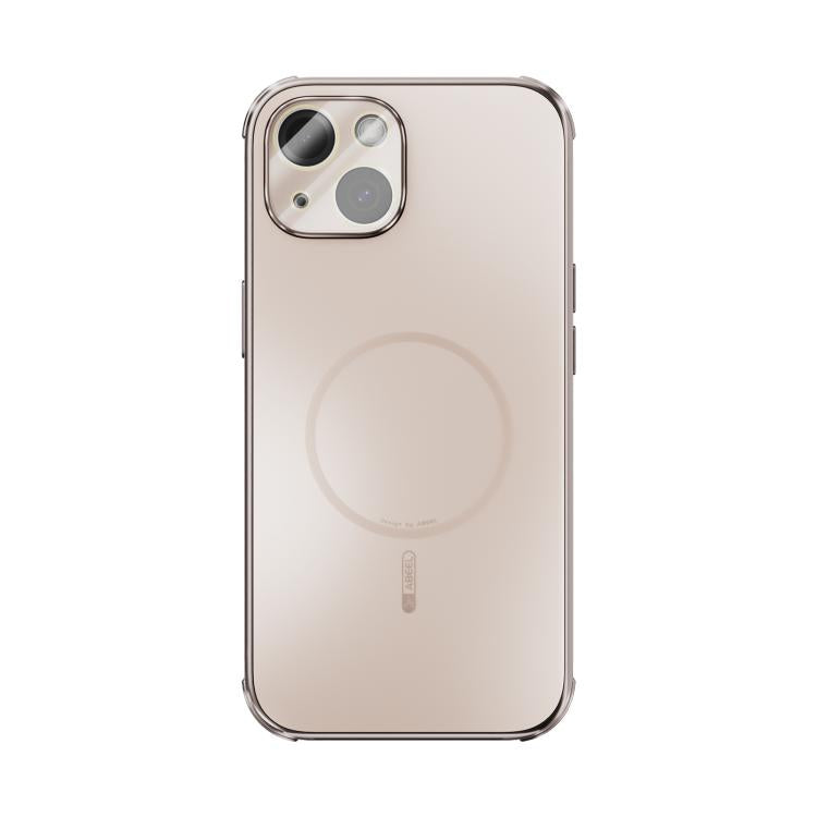 For iPhone 13 ABEEL Heat Dissipation Frosted MagSafe Phone Case with Lens Film