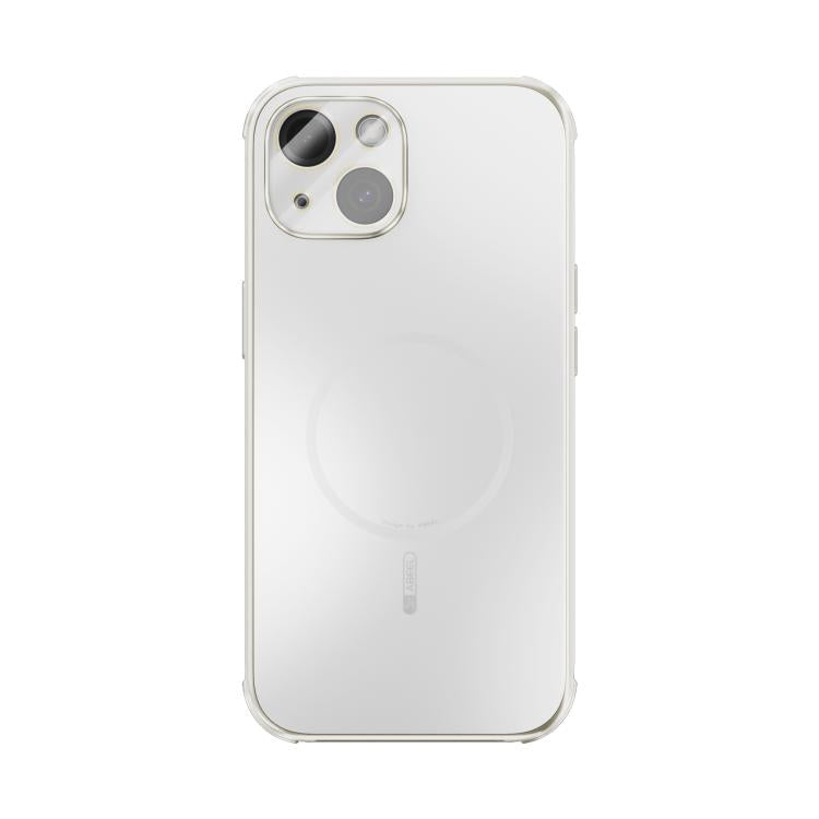 For iPhone 13 ABEEL Heat Dissipation Frosted MagSafe Phone Case with Lens Film