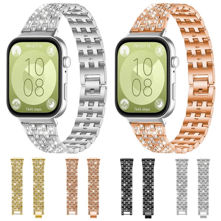 For Huawei Watch D2 xDfind Five Beads Full Diamond Metal Watch Band