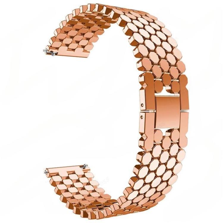 18mm xDfind Fish Scale Texture Metal Watch Band