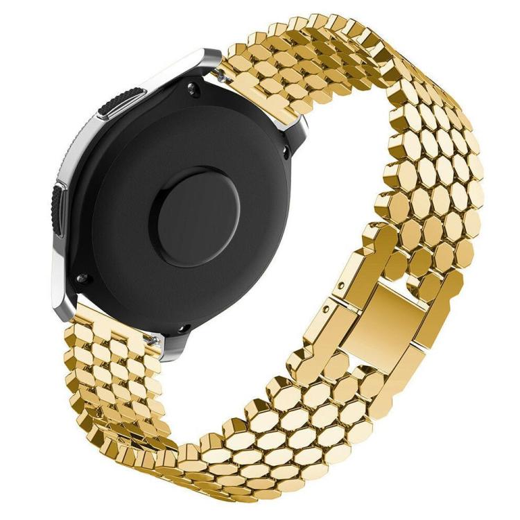 18mm xDfind Fish Scale Texture Metal Watch Band