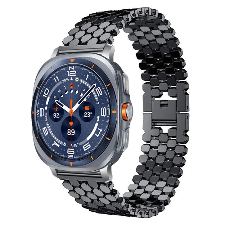 For Samsung Galaxy Watch Ultra/Ultra 2025 xDfind Fish Scale Texture Metal Watch Band