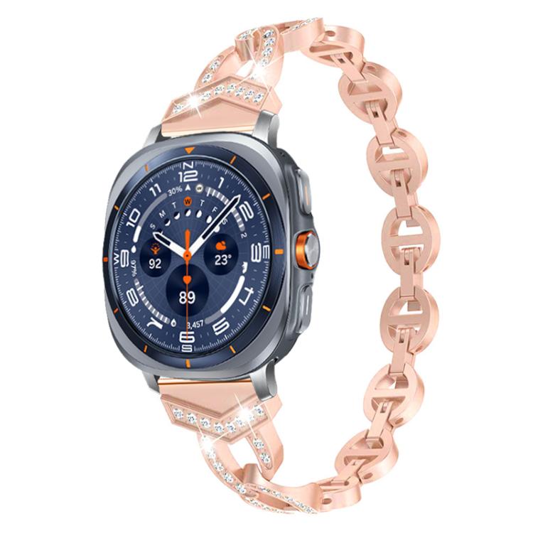 For Samsung Galaxy Watch Ultra/Ultra 2025 xDfind Diamond Stainless Steel Watch Band