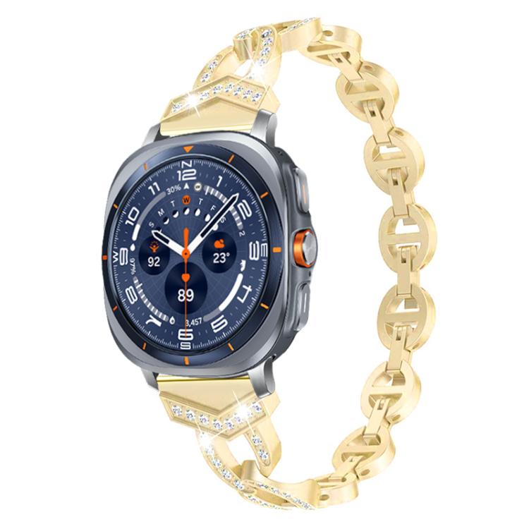 For Samsung Galaxy Watch Ultra/Ultra 2025 xDfind Diamond Stainless Steel Watch Band