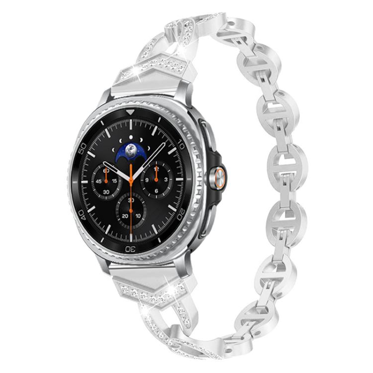 For Samsung Galaxy Watch8 / 8 Classic xDfind Diamond Stainless Steel Watch Band