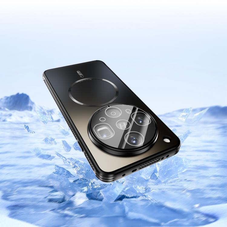 For OPPO Find X8 Ultra ABEEL Heat Dissipation Frosted MagSafe Phone Case with Lens Film