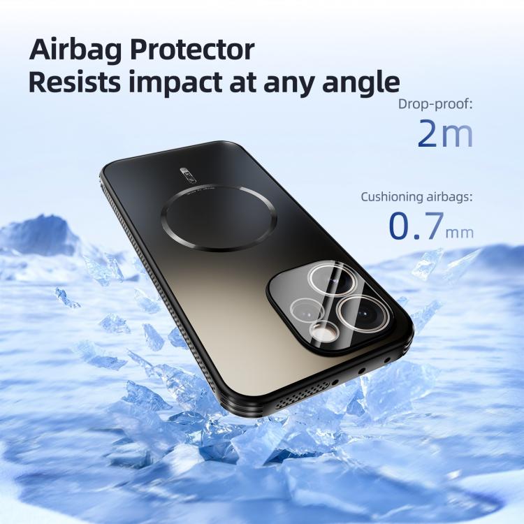 For OPPO Reno15 Pro 5G Global ABEEL Heat Dissipation Frosted MagSafe Phone Case with Lens Film