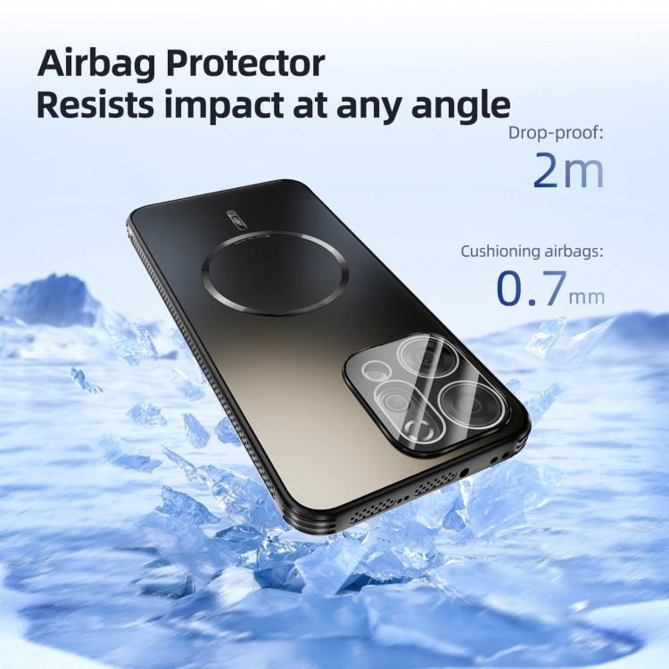 For OPPO Reno13 Pro Global ABEEL Heat Dissipation Frosted MagSafe Phone Case with Lens Film