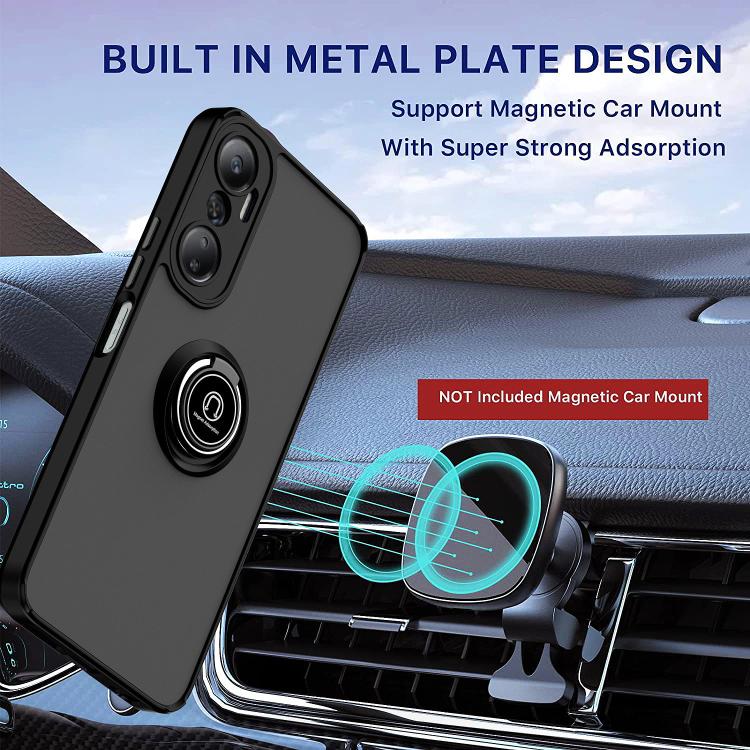 For Infinix Hot 20 Q Shadow 1 Series TPU + PC Phone Case with Ring