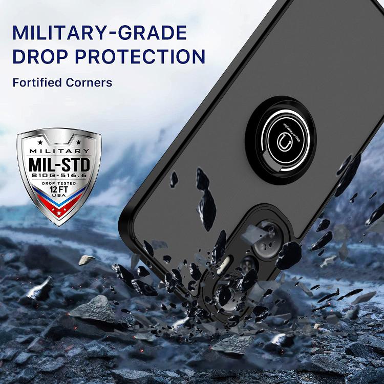 For Infinix Hot 20 Q Shadow 1 Series TPU + PC Phone Case with Ring