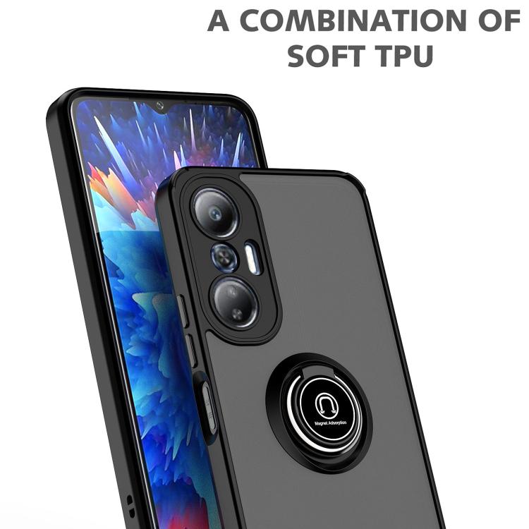 For Infinix Hot 20S Q Shadow 1 Series TPU + PC Phone Case with Ring