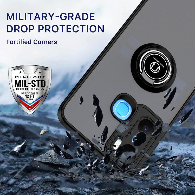 For Infinix Hot 20 Play Q Shadow 1 Series TPU + PC Phone Case with Ring