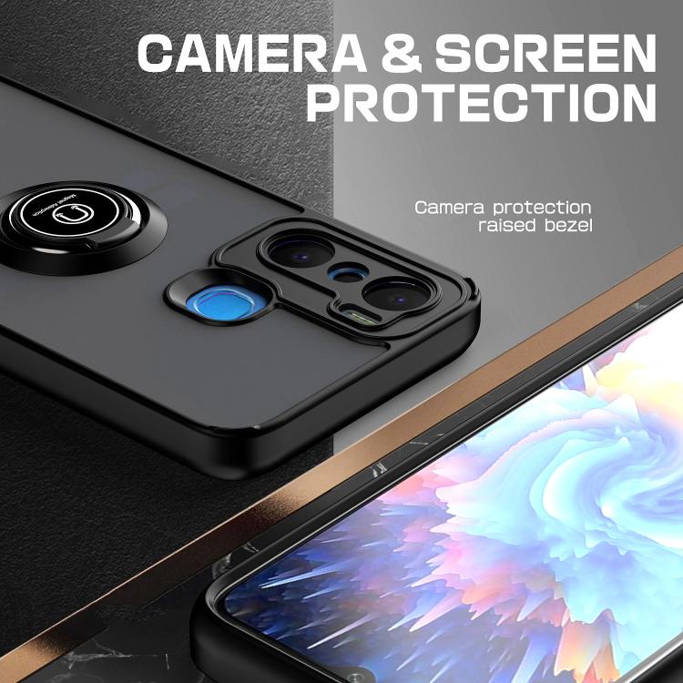 For Infinix Hot 20 Play Q Shadow 1 Series TPU + PC Phone Case with Ring