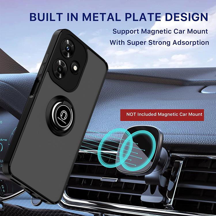 For Infinix Hot 30i Q Shadow 1 Series TPU + PC Phone Case with Ring
