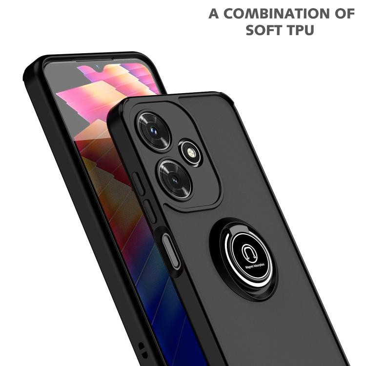 For Infinix Hot 30i Q Shadow 1 Series TPU + PC Phone Case with Ring