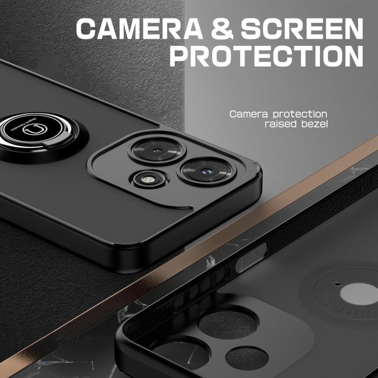For Infinix Hot 30i Q Shadow 1 Series TPU + PC Phone Case with Ring