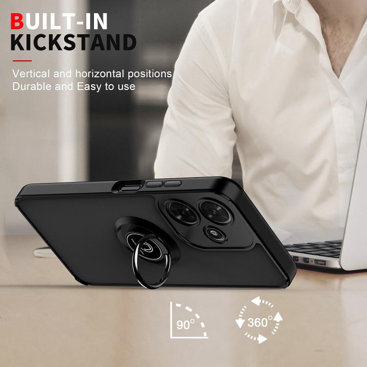 For Infinix Hot 30i Q Shadow 1 Series TPU + PC Phone Case with Ring