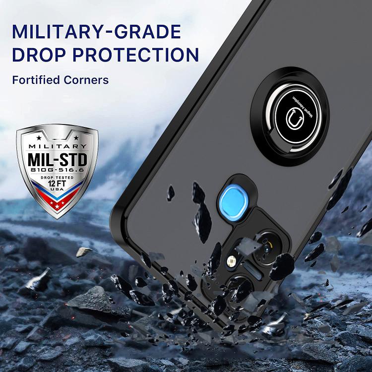 For Infinix Smart 6 Plus India Q Shadow 1 Series TPU + PC Phone Case with Ring