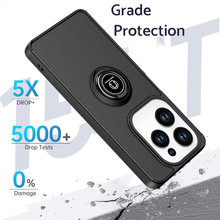 For Infinix Hot 40 / 40 Pro / Spark 20 Pro Q Shadow 1 Series TPU + PC Phone Case with Ring
