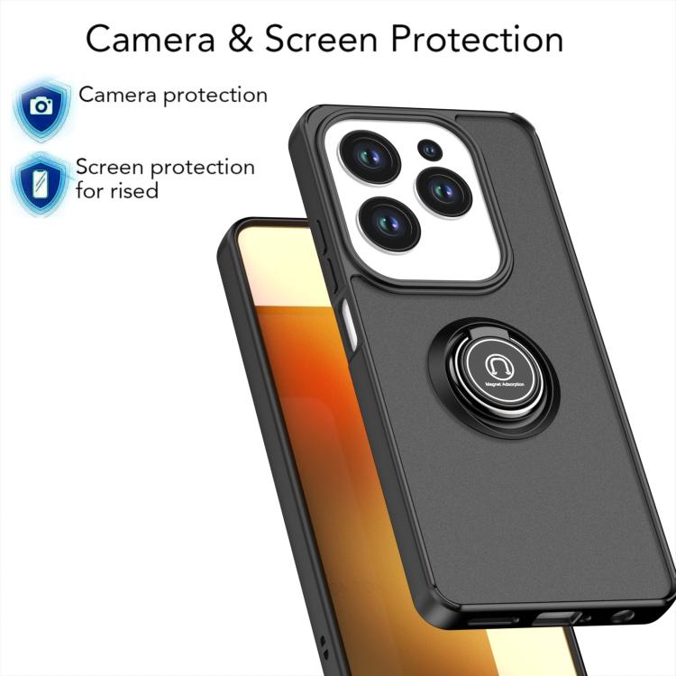 For Infinix Hot 40 / 40 Pro / Spark 20 Pro Q Shadow 1 Series TPU + PC Phone Case with Ring