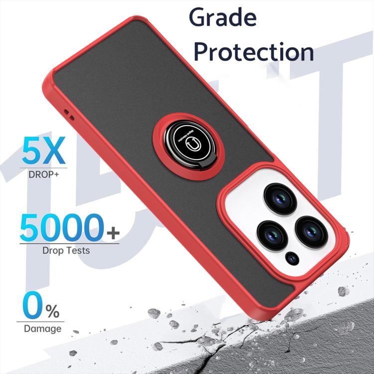 For Infinix Hot 40 / 40 Pro / Spark 20 Pro Q Shadow 1 Series TPU + PC Phone Case with Ring