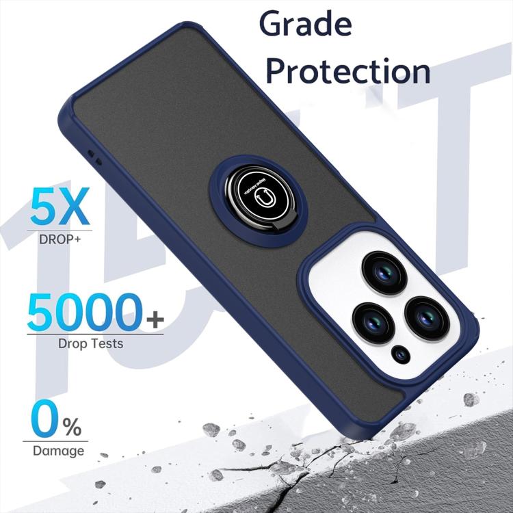 For Infinix Hot 40 / 40 Pro / Spark 20 Pro Q Shadow 1 Series TPU + PC Phone Case with Ring