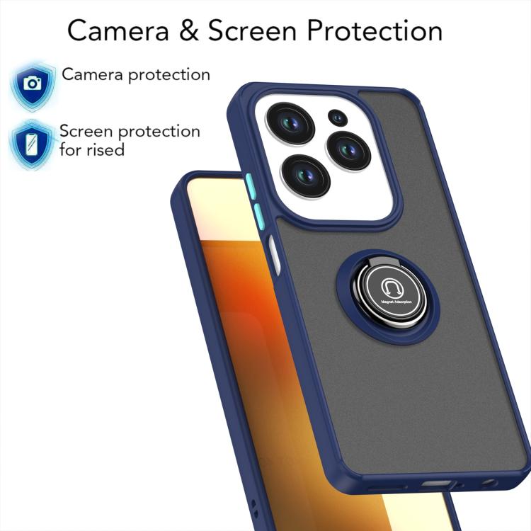 For Infinix Hot 40 / 40 Pro / Spark 20 Pro Q Shadow 1 Series TPU + PC Phone Case with Ring