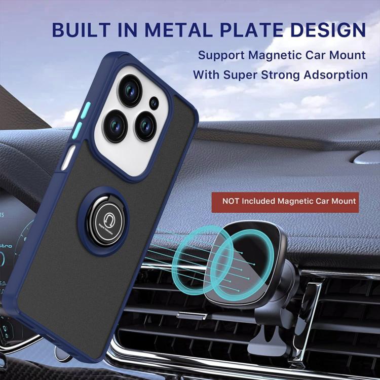 For Infinix Hot 40 / 40 Pro / Spark 20 Pro Q Shadow 1 Series TPU + PC Phone Case with Ring
