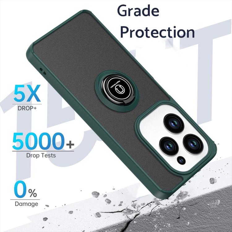 For Infinix Hot 40 / 40 Pro / Spark 20 Pro Q Shadow 1 Series TPU + PC Phone Case with Ring