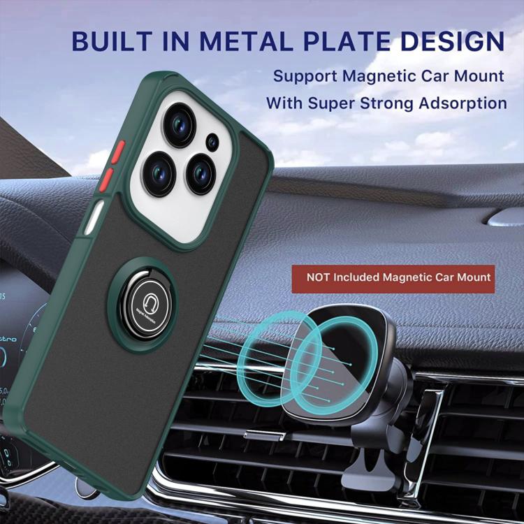 For Infinix Hot 40 / 40 Pro / Spark 20 Pro Q Shadow 1 Series TPU + PC Phone Case with Ring