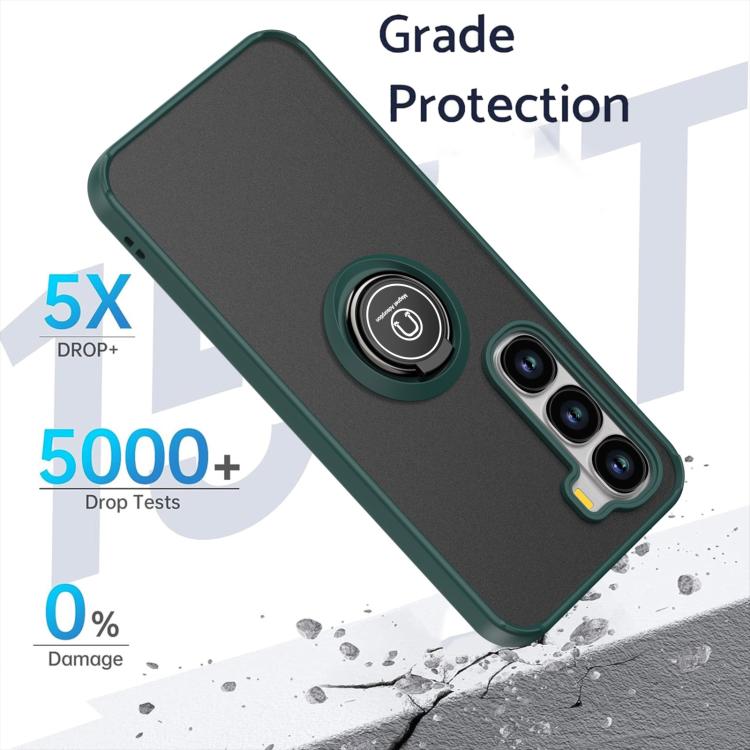 For Infinix Hot 60 Pro 4G Global Q Shadow 1 Series TPU + PC Phone Case with Ring