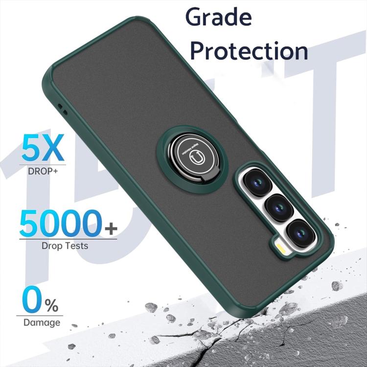 For Infinix Hot 60i 4G / 60 4G Q Shadow 1 Series TPU + PC Phone Case with Ring