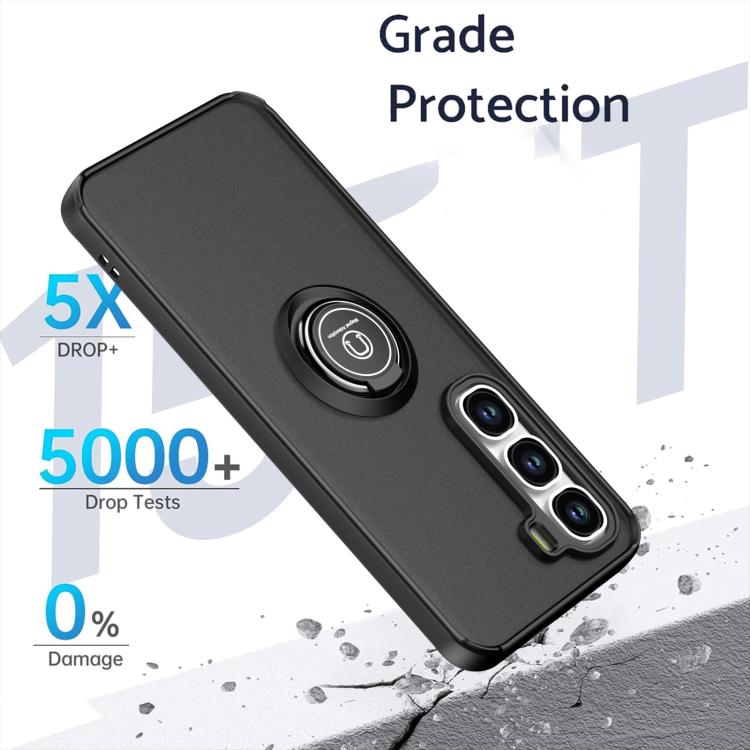 For Infinix Hot 60 Pro+ Q Shadow 1 Series TPU + PC Phone Case with Ring
